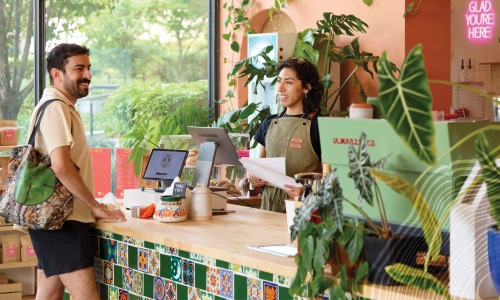 Café Calaveras bright & cheery coffee shop