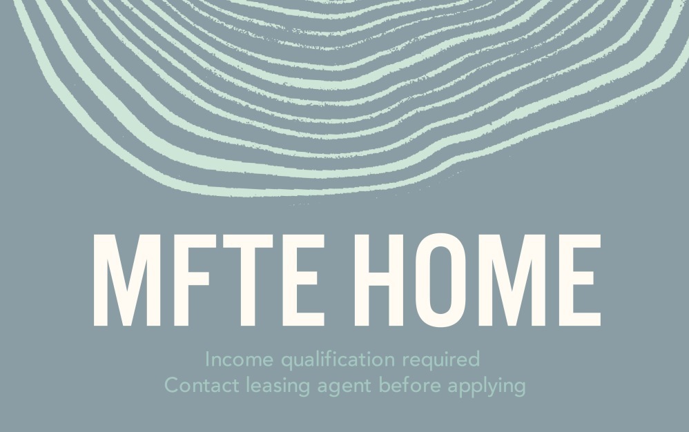MFTE Urban 1 Bedroom - U1 - 1 bedroom floorplan layout with 1 bathroom and 586 - 609 square feet
